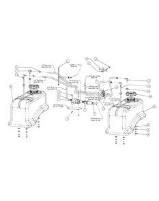 Fuel Tank Assembly Diagram and Parts List for M60-KW LC-53AJ8CTX750-29HP-DFI-LC Cub Cadet Lawn Tractor